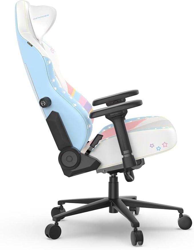 DXRacer Craft XL Video Gaming Chair for Adults Ergonomic Office Reclining Computer Gamer Chair with Magnetic Head Pillow and Lumbar Support (EPU Leatherette Bananya Cat)