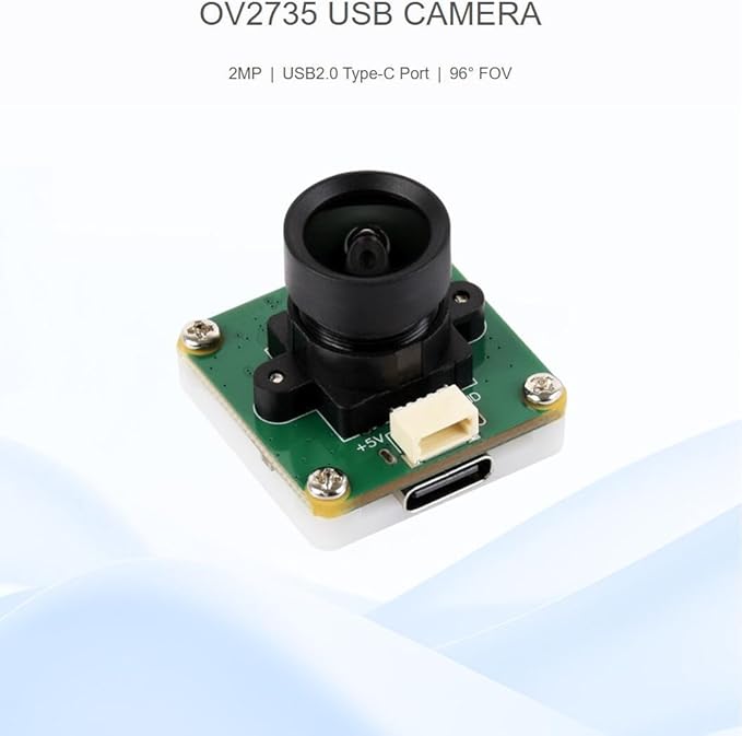 OS05A10 5MP USB Camera (A) Supports USB2.0 Type-C Port and SH1.0 4PIN Header 96° FOV