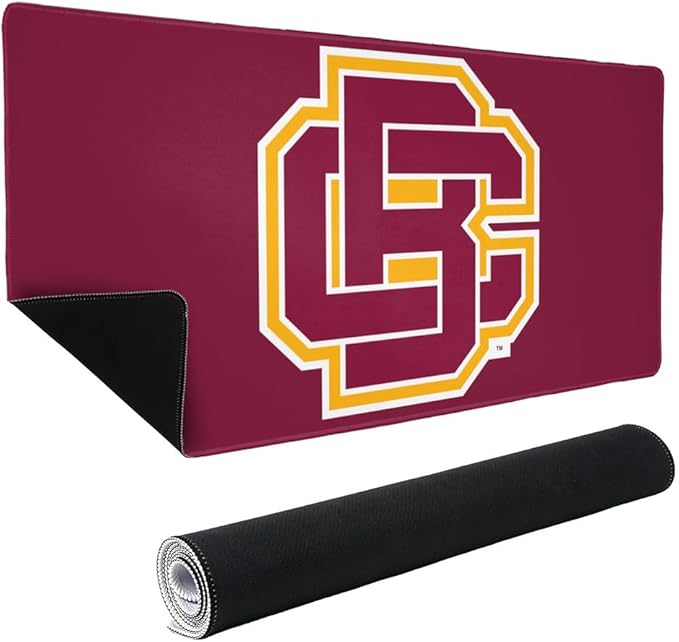 Bethune-Cookman University Primary Logo Large Gaming Mouse Pad Desk Mat with Stitched Edges Non-Slip Base for Gamer Home and Office 31.5 x 15.7