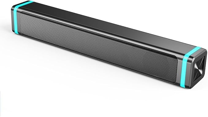 JSEIAJB Computer Speaker Desktop Home Laptop Wired Speaker Long Speaker Light Speaker