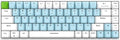 Qisan Mechanical Gaming Keyboard Dual Mode 2.4G/BT Wireless Keyboard with Blue Switch Mini Design (60% Keyboard) 68 Keys Computer Keyboard US Layout | Gaming Pc | Wireless Gaming Keyboard
