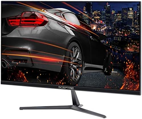 Sceptre E255B-1658A 25 FHD 1080p 165Hz 144Hz 1ms AMD FreeSync gaming LED Monitor 2x HDMI 2.0 1x DisplayPort RTS FPS Build-in Speakers Machine Black Metallic Black