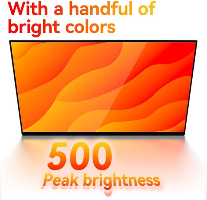 EHOMEWEI R13 Pro 15.6 4K 16:10 Portable Monitor with 3840 x 2400 High Resolution 1000g Lightweight with Screentouch Functionality Gaming Display and Digital Art Work Portable Monitor