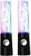 LED Fountain Speakers Colorful Sound Speakers for PC and Laptop Stereo Sound for Parties and Home Use