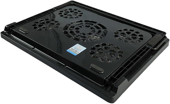 Gadpiparty 5-Fan Laptop Ventilation Stand Thermoelectric Cooler Portable Notebook Cooling Pad Dc5v USB Power