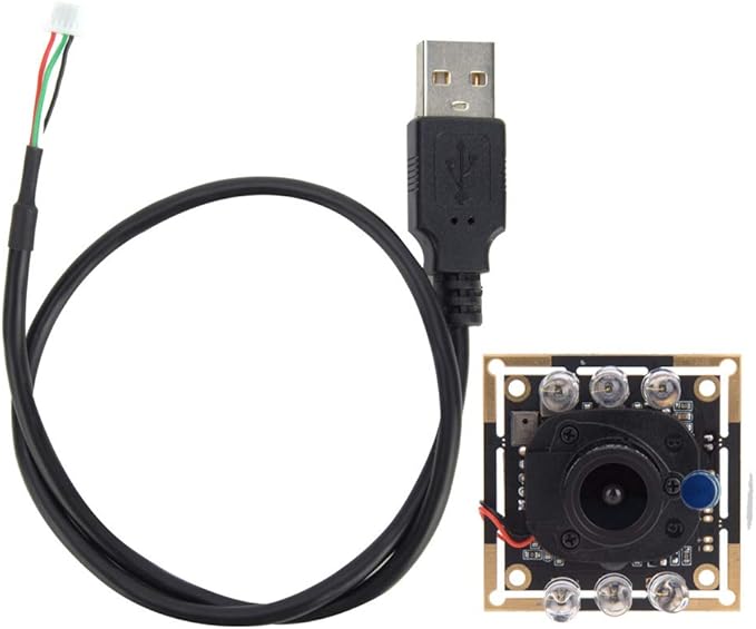 USB Camera Module HD OV2710 Chip IR Cut Automatic Switching 1920x1080 30fps 94 Degree Wide Angle for Security Surveillance and Video Conferencing
