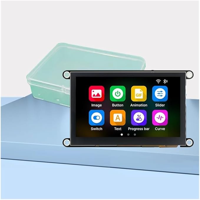 ESP32-S3 8M PSRAM 4M Flash 4.3-inch IPS 480 * 272 LCD Display Module with WiFi and Bluetooth Compatible for Auduino/Micropython/ESP(IPS Capacitive Touch)