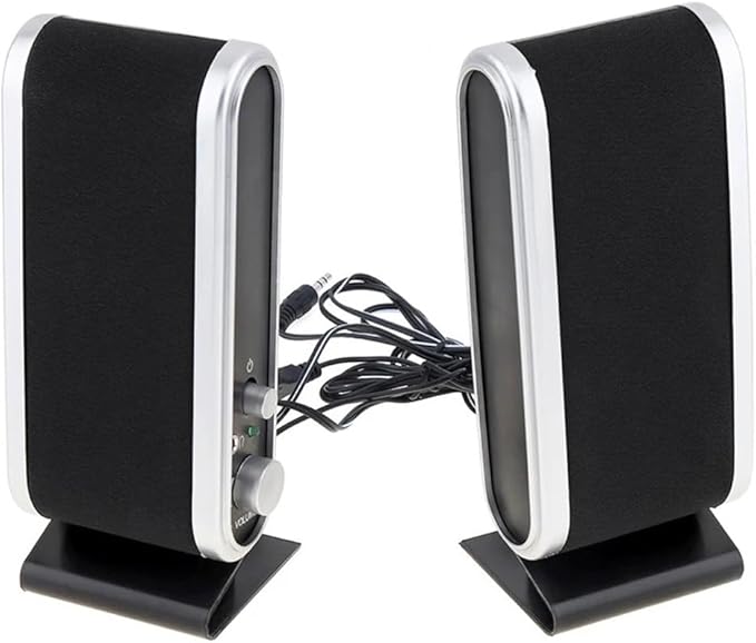 USB2.0 Wired Power Speaker Stereo 3.5mm Audio Jack PC Laptop for Notebook Desktop Computer Headset