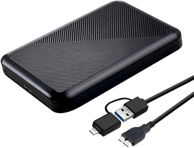 Ultra Slim Portable External Hard Drive USB 3.0 HDD Storage for PC Mac Laptop PS4 Xbox one (500GB)