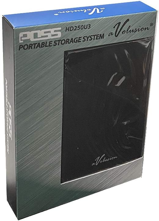 Avolusion® HD250U3 250GB Ultra Slim SuperSpeed USB 3.0 Portable External Hard Drive (Mac OS Formatted) (Black)- 2 Year Warranty