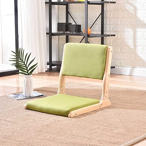 BTZHY Floor Chair Portable Floor Chair with Backrest Folding Wooden Floor Chair Japanese Legless Tatami Seating Chair for Home Office