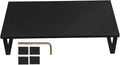 Stable Desk Monitor Riser Stand Compact Laptop Riser for Office Computer Screen Elevation Ergonomic Monitor Rack with Smooth Surface Black