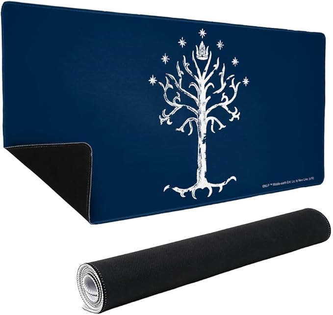Lord of The Rings Tree of Gondor Large Gaming Mouse Pad Desk Mat with Stitched Edges Non-Slip Base for Gamer Home and Office 31.5 x 15.7