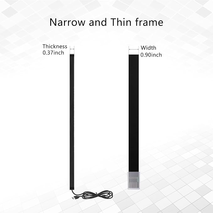 GreenTouch 55 inch 10 Points IR Touch Frame Infrared Touch Screen Without Glass USB Interface Free-Drive for Touch Monitor Interactive White Board Digital Kiosks and Interactive Displays