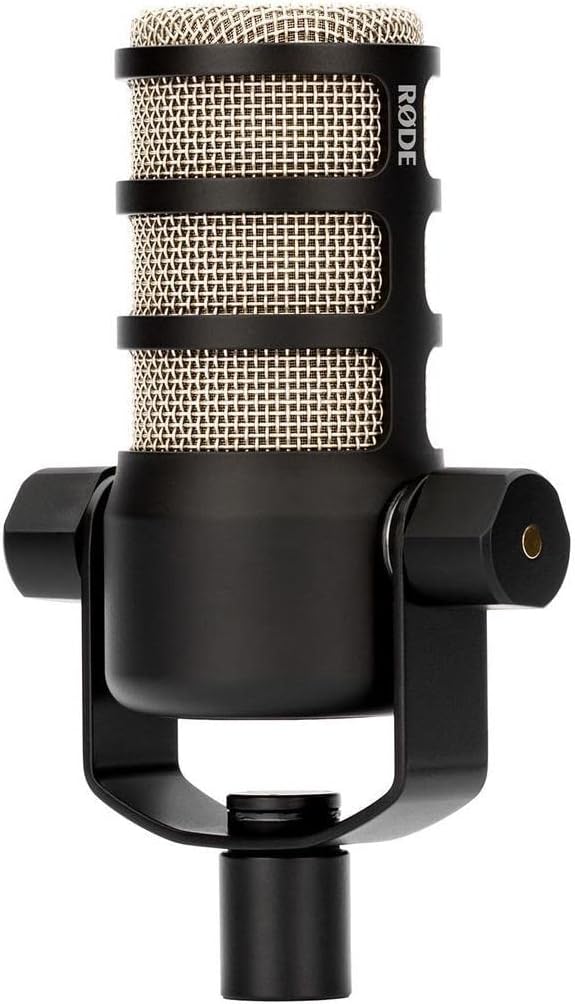 Rode 2X PodMic Dynamic Podcasting Microphones Bundle with H&ampA Broadcast Arms with Internal Springs and Integrated 10' XLR Cables High-Performance Closed-Back Studio Monitor Headphones (6 Products
