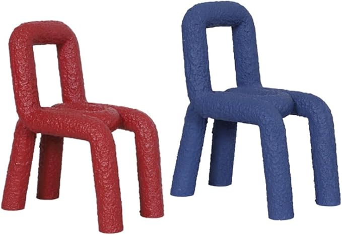 Gaming Chair Personality Chair Dining Chair Shape Decoration Special-Shaped Curved Tube Chair Model Room Table Decoration