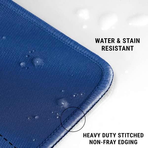 Skinit Large Gaming Mouse Pad - Officially Licensed University of Kentucky Blue Jersey Design with Stitched Edges Waterproof Non-Slip Rubber Base Desk Mat for Keyboard &amp Mouse 31.5 x 11.8 in