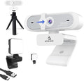NexiGo 1080P Webcam Kits N660P (Gen 2) 1080P 60FPS Webcam with Software Control Dual Microphone &amp Cover Extendable Tripod Stand Video Conference Lighting for OBS/Zoom/Skype
