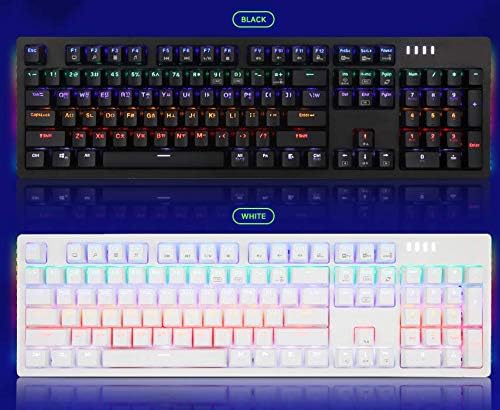ABKO K515 RGB Gaming Quick Swap Switch Mechanical Keyboard (English/Korean Keycaps) (Black Blue Switch)