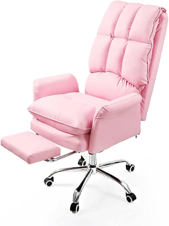 Office Chair Gaming Chair Computer Chair Office Computer Chair Comfortable Soft Gamer Chair PU Leather Chair Rotating Recliner with Footrest
