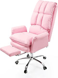 Office Chair Gaming Chair Computer Chair Office Computer Chair Comfortable Soft Gamer Chair PU Leather Chair Rotating Recliner with Footrest