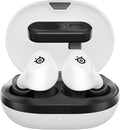 SteelSeries Arctis GameBuds for PlayStation/PC/Switch/Mobile — Quick-Switch 2.4GHz + Bluetooth 5.3 — Active Noise Cancelling — 100+ Game Audio Presets — 40H Battery with Qi Charging Case - White