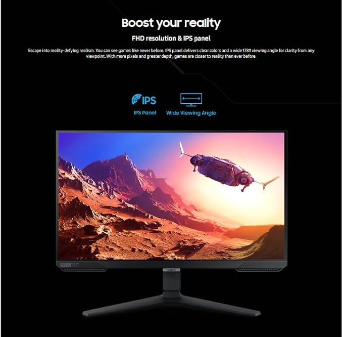 Samsung 27 Odyssey G4 Gaming Monitor | 240Hz Refresh Rate 1ms Response Time | FreeSync Premium NVIDIA G-Sync Compatible | HDR 10 400Nit | FHD IPS Ultrawide Game View &amp Ergonomic Stand | Black