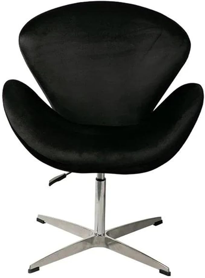 Ergonomic Gaming Chair Rotating Single Person Sofa Internet Celebrity Leisure Chair Yellow Flannel Swivel Computer Office Chair Quiet Cream Breeze Swan Design
