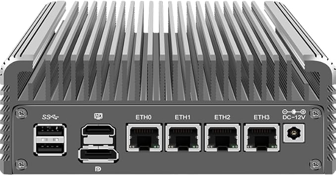 CWWK Firewall Mini PC Intel N Series N100DDR5 16G RAM 256G NVMe SSD4 x 2.5GbE i226V LANMicro Router ApplianceAES-NIOPNsense