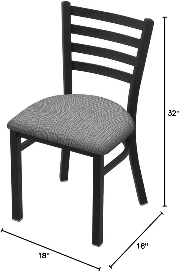 HBS 400 Jackie 18 Chair with Black Wrinkle Finish and Graph Alpine Seat