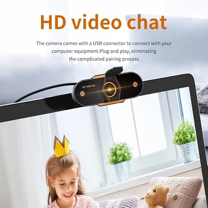 1080P Web Camera Webcam Computer PC with Mic for Video Calling Network Teaching Office Meeting
