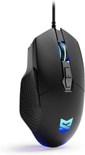 Wired Gaming Mouse Ergonomic Wired Mouse for Laptop RGB Mouse 7200 DPI Optical Sensor Adjustable USB C RGB LED Backlit Gaming Mice with 7 Programmable Buttons Black