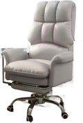 Gaming Chair Home Computer Chair Office Chair Gaming Chair Backrest Lifting Swivel Chair Comfortable Long Sitting Chair Sofa Seat Chair (Color : Grey)