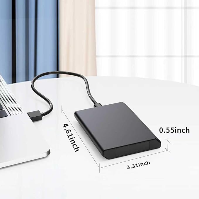 Portable External Hard DriveUSB-CHDD USB 3.0for Windows MacAndroidTVPhoneLaptopDesktopPS4/5Xbox One X/S Xbox 360 Xbox Series X/S (HDD2-320G)