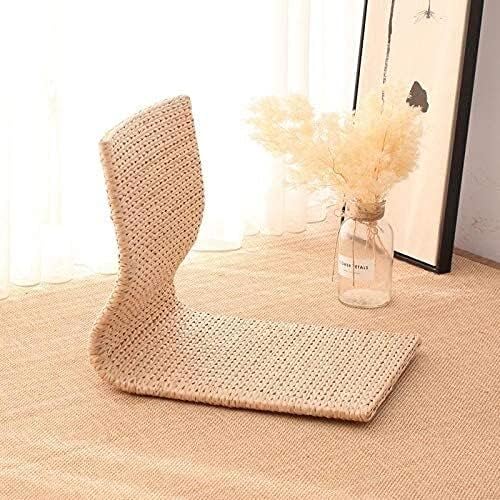 Tables Bay Window Stool Backrest Lazy Sofa Chair Floor Chair Bedroom Dormitory Bed with Legless Japanese Gaming Chair (Color : #1)