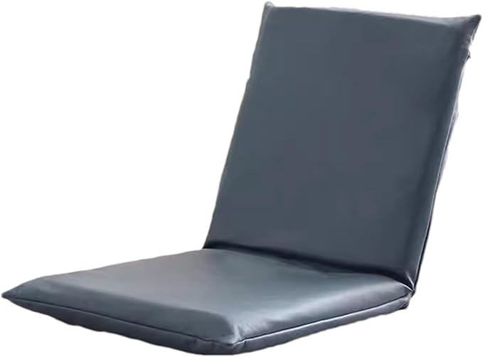 Padded Floor Chair with Adjustable Backrest Portable Floor Chair with 5 Gear Adjustable Back Support Suitable for Meditation Seminars Reading TV Watching or GamingBlueL