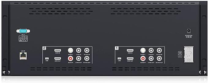 D101 Plus Dual 10.1 4RU Rackmount Monitor 4K HDMI SDI 1920x1200IPS Intuitive Buttons + New menu Interface