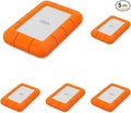 LaCie Rugged 5TB Portable External HDD - USB 3.0/2.0 CompatibleShock/Dust/Rain Resistant for Mac &amp PCOrangeGrey(Pack of 5)