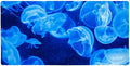 Jellyfish Blue Jelly Fish Large Gaming Mouse Pad Desk Mat with Stitched Edges Non-Slip Base for Gamer Home and Office