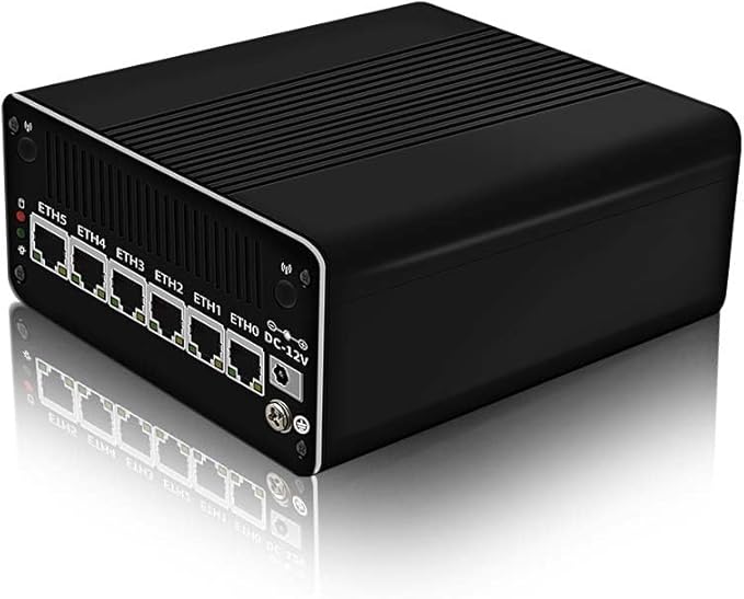 CWWK Firewall Appliance Mini PC13th Intel U300(up to 4.4GHz)6*Intel i226-V 2.5G Ethernet ports 5-core soft routing 2*USB3.2|1*TF slot|2*SATA|1*M.2 NVMe x4|triple display mini host32G RAM 512G SSD.