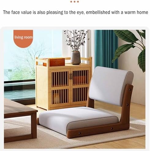 Floor Chair Floor Chair Floor Sofa Reading Chair Japanese Legless Indoor Chair Tatami Floor Chair With Backrest Balcony Chair Living Room Chair Space Saving Tea Room Chairs Meditation Chair (Style 2)