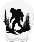 Mousepad Bigfoot Forest Sasquatch (2) Ergonomic Wrist Support Non-Slip Base Mouse Mat with Wrist Rest Computer Mousemat for Desk Work Accessories Pad
