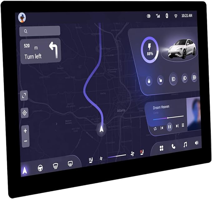 waveshare 7inch IPS Integrated Display Compatible with Raspberry Pi 5/4B/3B+/3B/2B/B+/A+/Zero/Zero W/WH/Zero 2W Supports Jetson Nano and Windows PC 1024 × 600 Resolution with Touch with Accessories