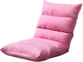 Floor Chair Adjustable Folding Floor Gaming Chair 5-Position Indoor Adjustable Japanese Floor Chair with Back Support Padded Teens Adults Sofa Chair for Living Room Bedroom(/Pink)