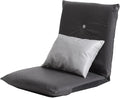 GIZNXBA Floor Chair with 5-Position Back Support Indoor Adjustable Folding Floor Gaming Chair Floor Chair Adults Sofa Chair with Backrest Perfect for Living Room Bedroom(/Dark Gray)