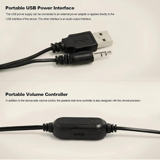 JSEIAJB Wired Speaker Combination Computer Speaker Bass Stereo Music Player Subwoofer Sound Box for Desktop Laptop