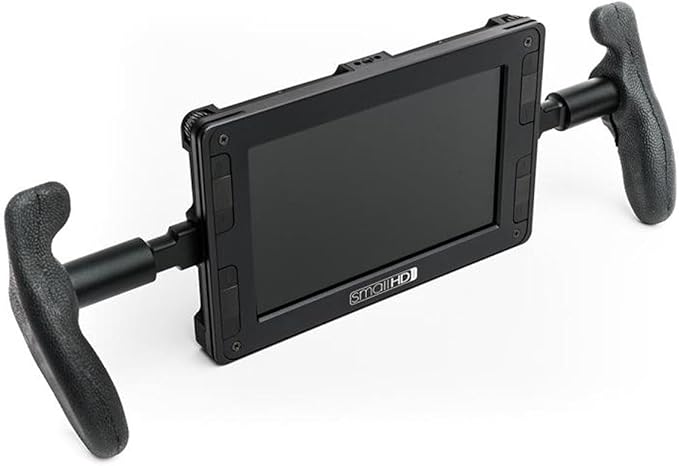 SmallHD Lightweight Black Rubber Monitor Handles with Adjustable Neoprene Neck Strap