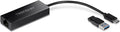 TRENDnet USB-C 3.1 to 2.5GBASE-T Ethernet Adapter TUC-ET2G NDAA &amp TAA Compliant Windows &amp Mac Compatible USB Type-C to USB-A Converter Included Up to 2.5Gbps Speeds Black