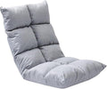 ELEFOCUS Adjustable Floor Chair with Back Support Gaming Floor Meditation Chair with 5 Adjustable Position(Grey)