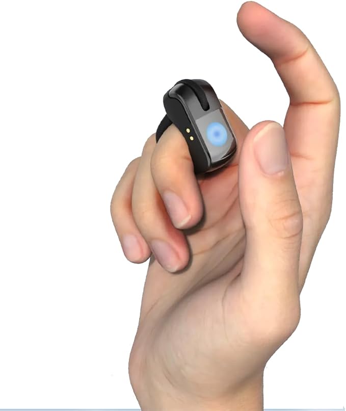 AirKlc Finger Ring Mouse Bluetooth Touchpad Cursor Control Video Scroll Compatible with PC Laptop Mobile Tablet